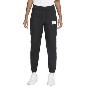 BNWT NIKE AIR JORDAN WOMEN'S FLIGHT WOVEN PANT BLACK #CV7803-011 US SZ LARGE (L)